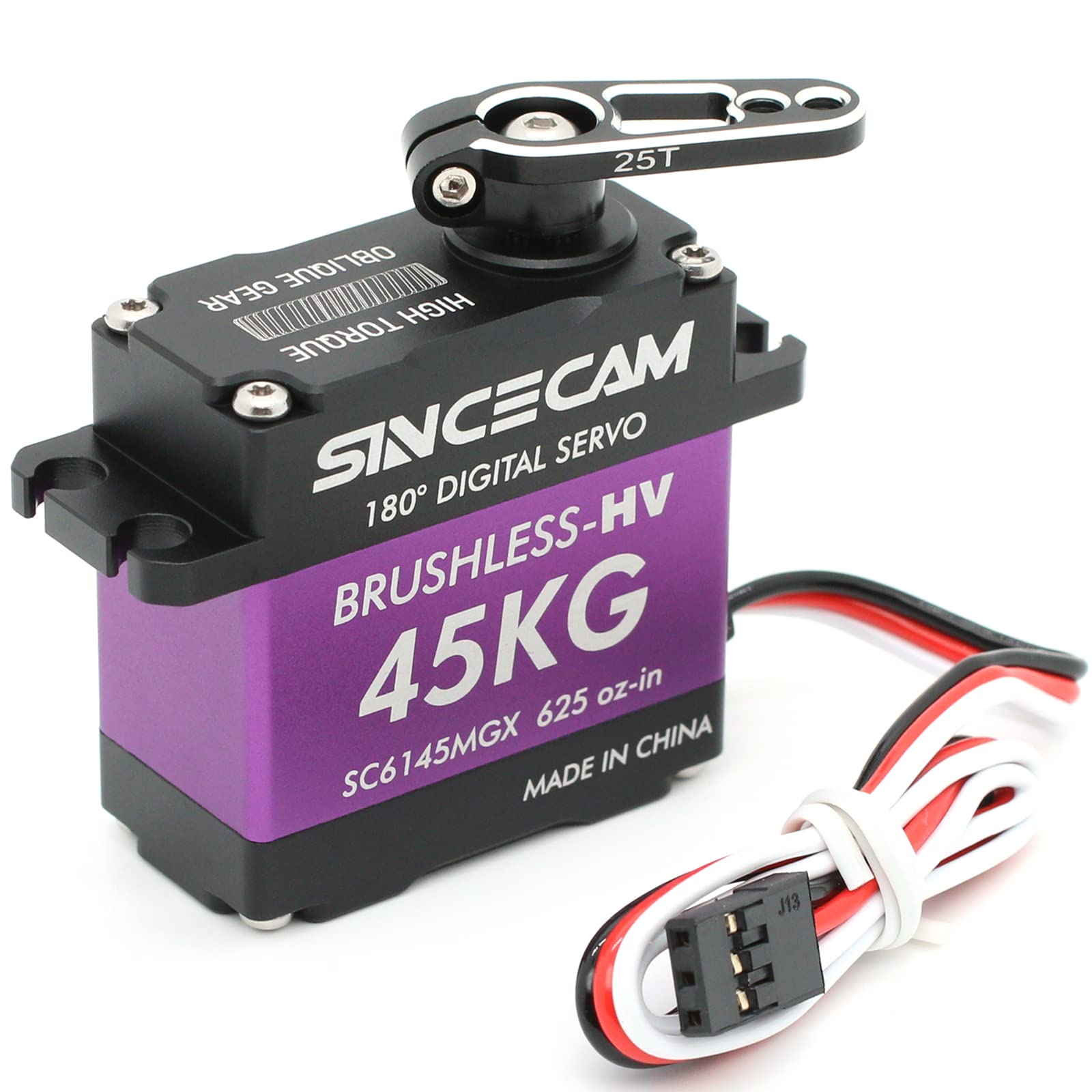 Amazon | Sincecam 45KG ブラシレスHVサーボモーター メタル斜めギア